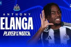 伊兰加：战胜圣吉罗斯意义重大，荣膺最佳球员我很高兴。