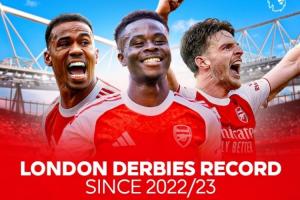 枪手伦敦德比积分断层领跑！22/23赛季87分远超切尔西66分居首