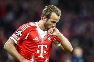 欧洲五大联赛射手榜最新排名：凯恩以22球高居榜首，姆巴佩位列第二紧追不舍。