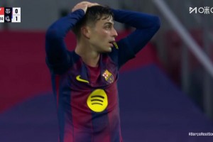 孔德传中险造乌龙被神扑！佩德里跟进补射被挡出底线！